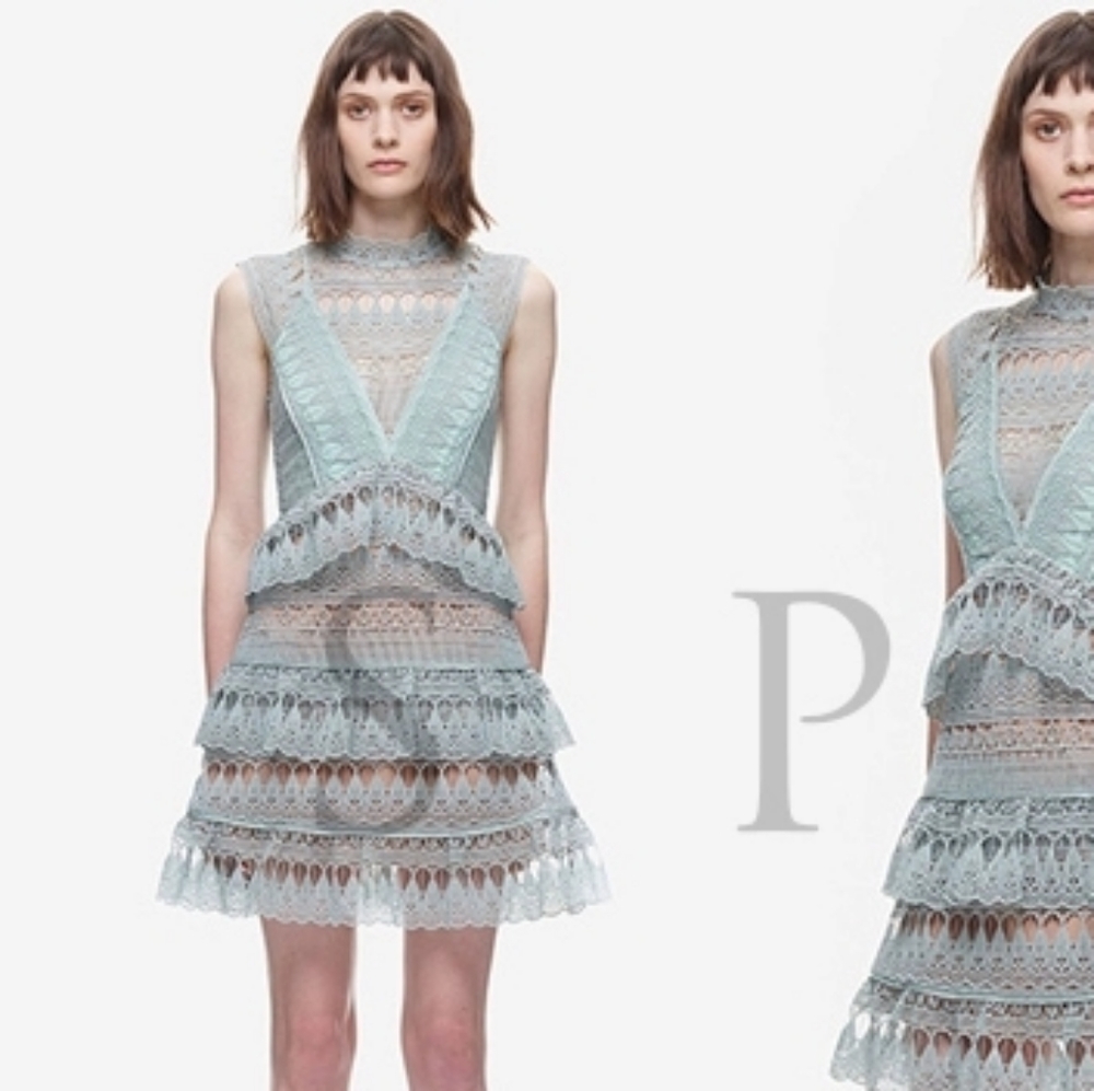 self portrait lace dress